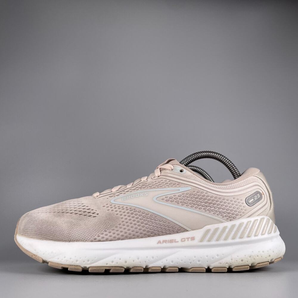Brooks Ariel GTS 23 Womens Size 10 B Beige Comfort Running Shoe Athletic Sneaker